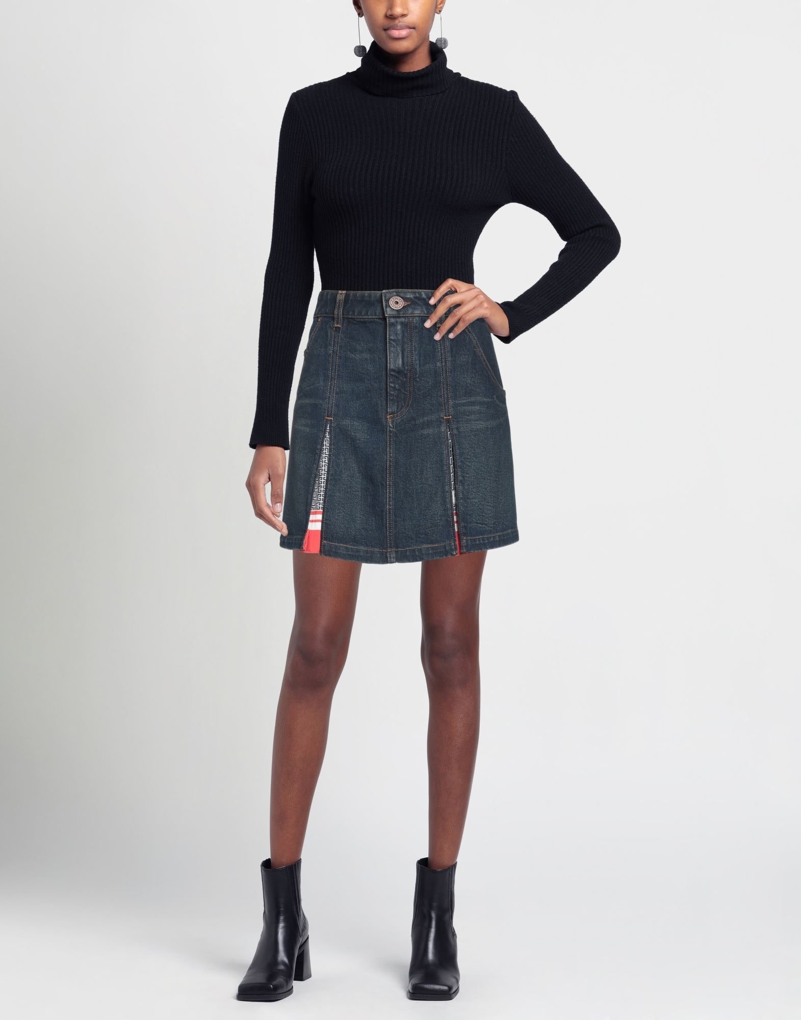 Blue Women's Denim Skirt - 2