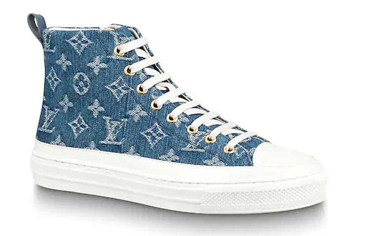 (WMNS) LOUIS VUITTON LV Stellar High Top Denim Blue 1A4VT - 2