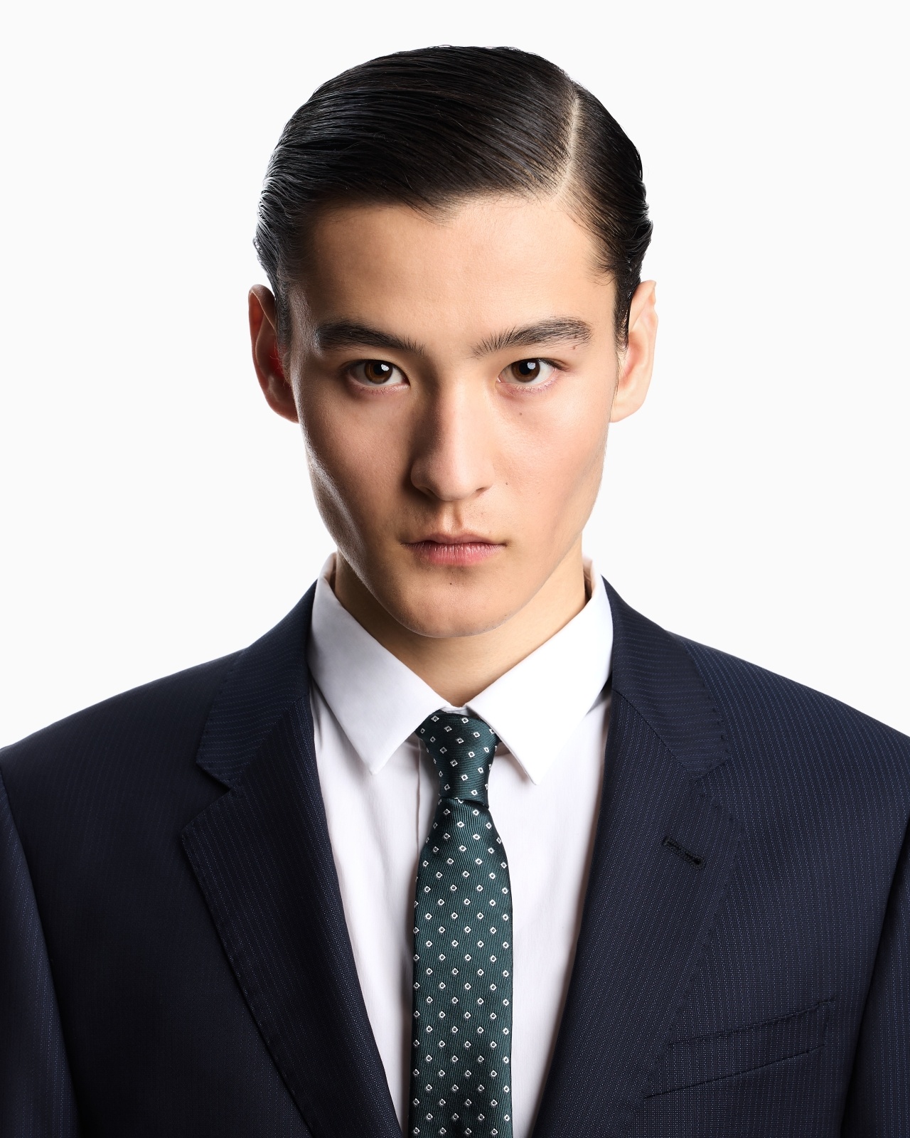 PURE SILK TIE WITH JACQUARD MICRO-PATTERN - 3