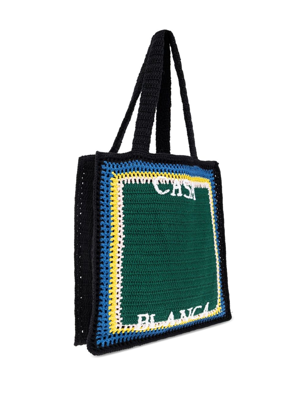 lettering cotton tote bag - 4