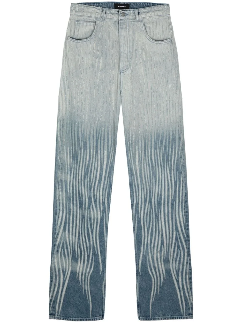 gradient-effect straight-leg jeans - 1