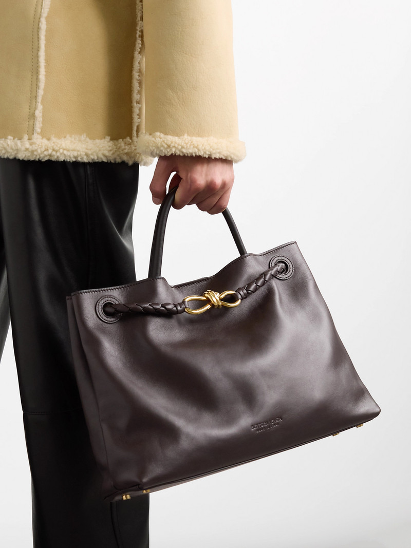 Bottega Veneta Andiamo Medium Leather Tote outlook