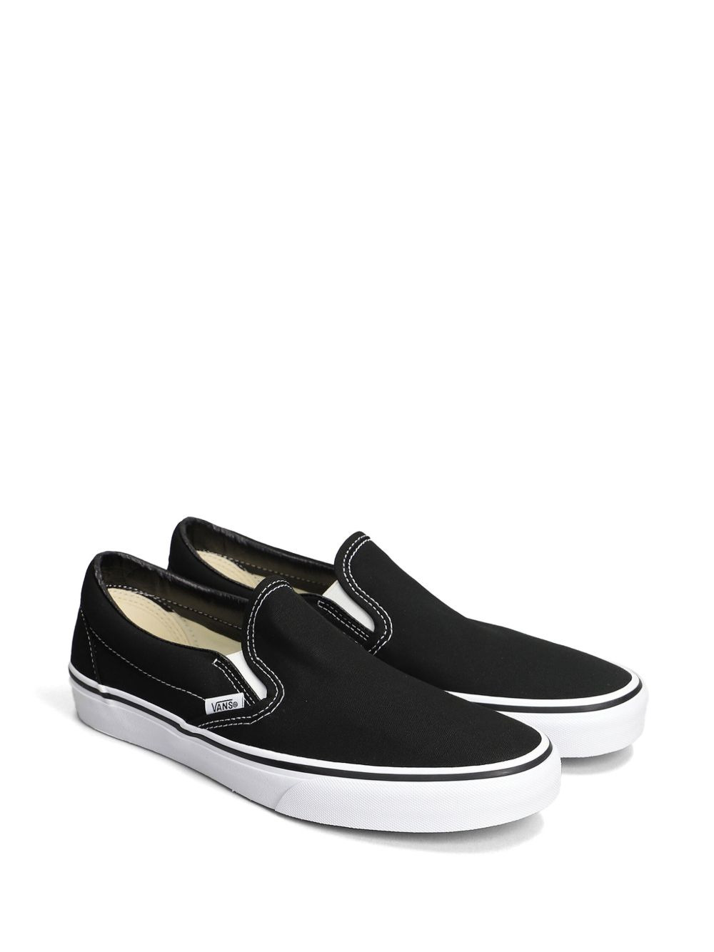 Black Classic Slip On Sneakers - 2