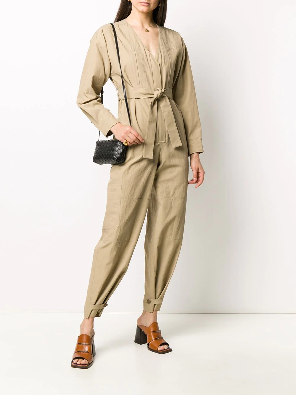 bow-tie front jumpsuit - 2