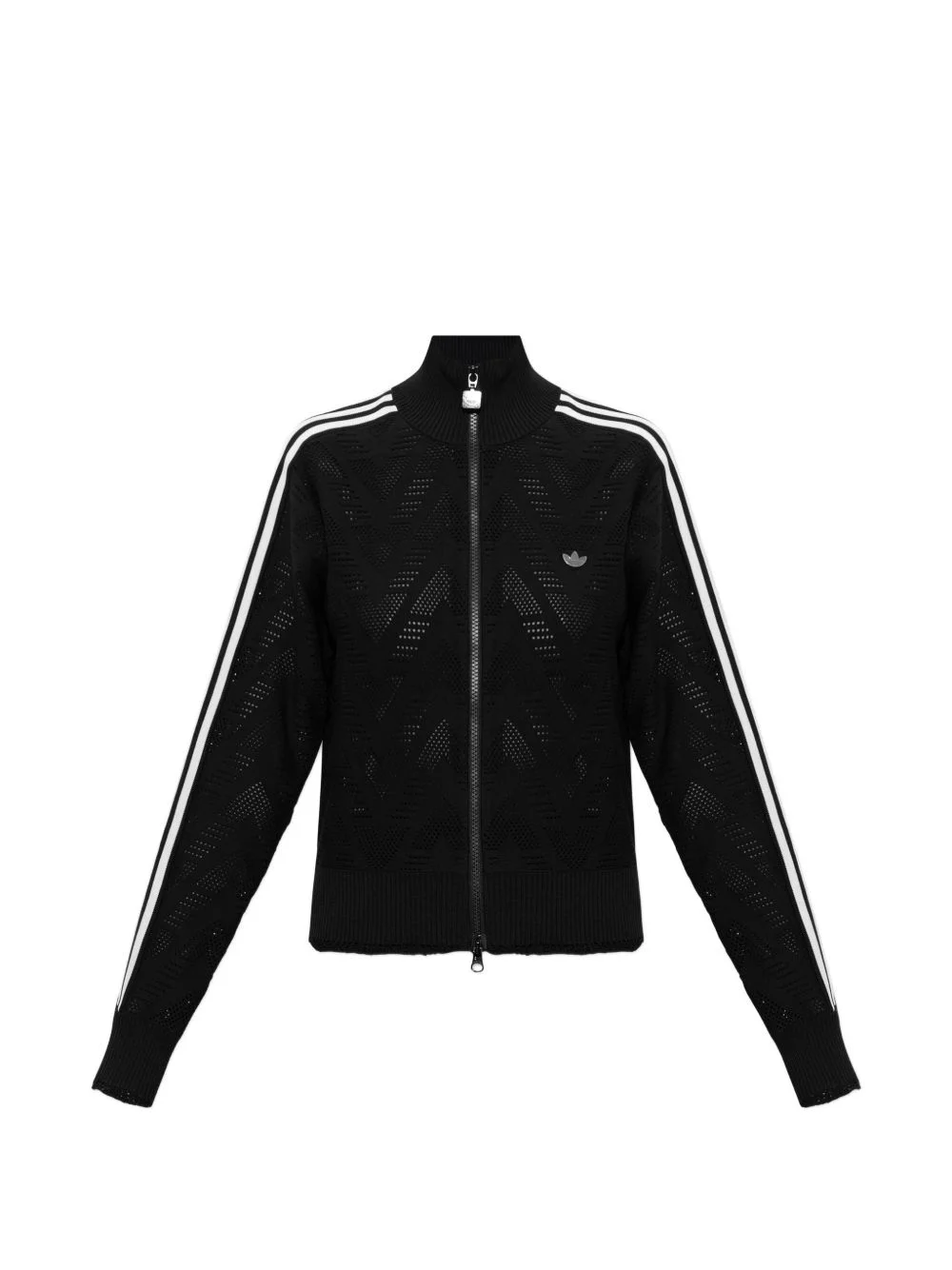 Firebird knitted crochet zip-up sweater - 1