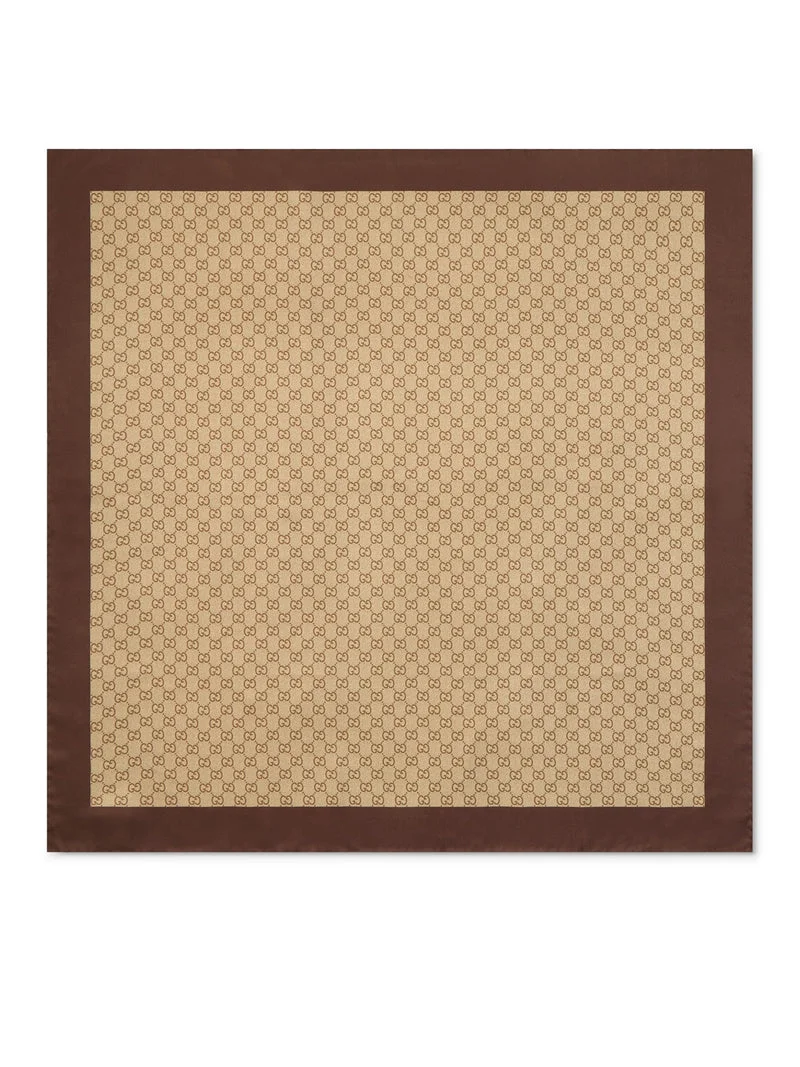 Gucci Women Printed Silk Twill Scarf - 1