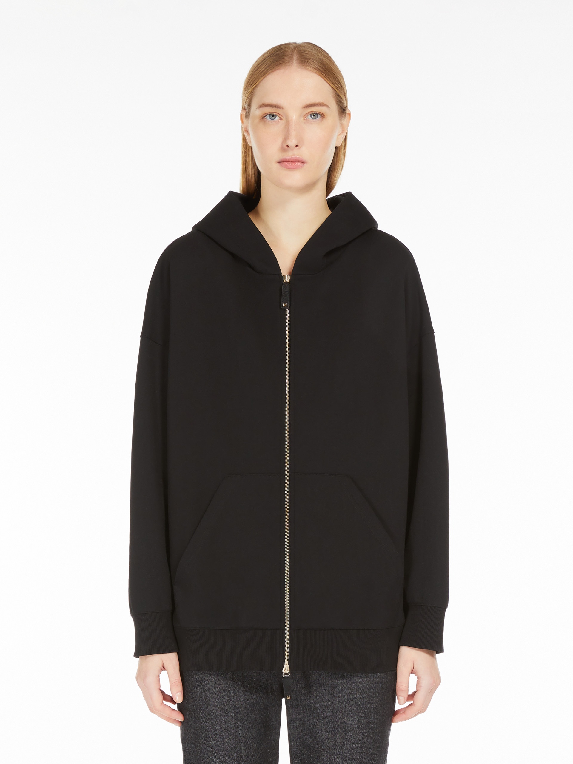 DOPPIA Zip-up cotton sweatshirt - 3