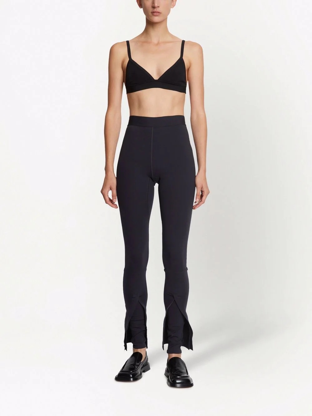 split-cuffs leggings - 2