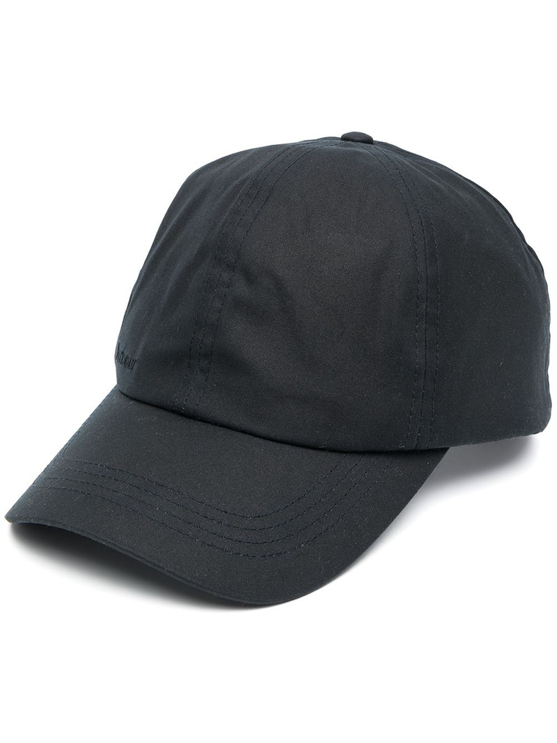 cotton logo-embroidered cap 1
