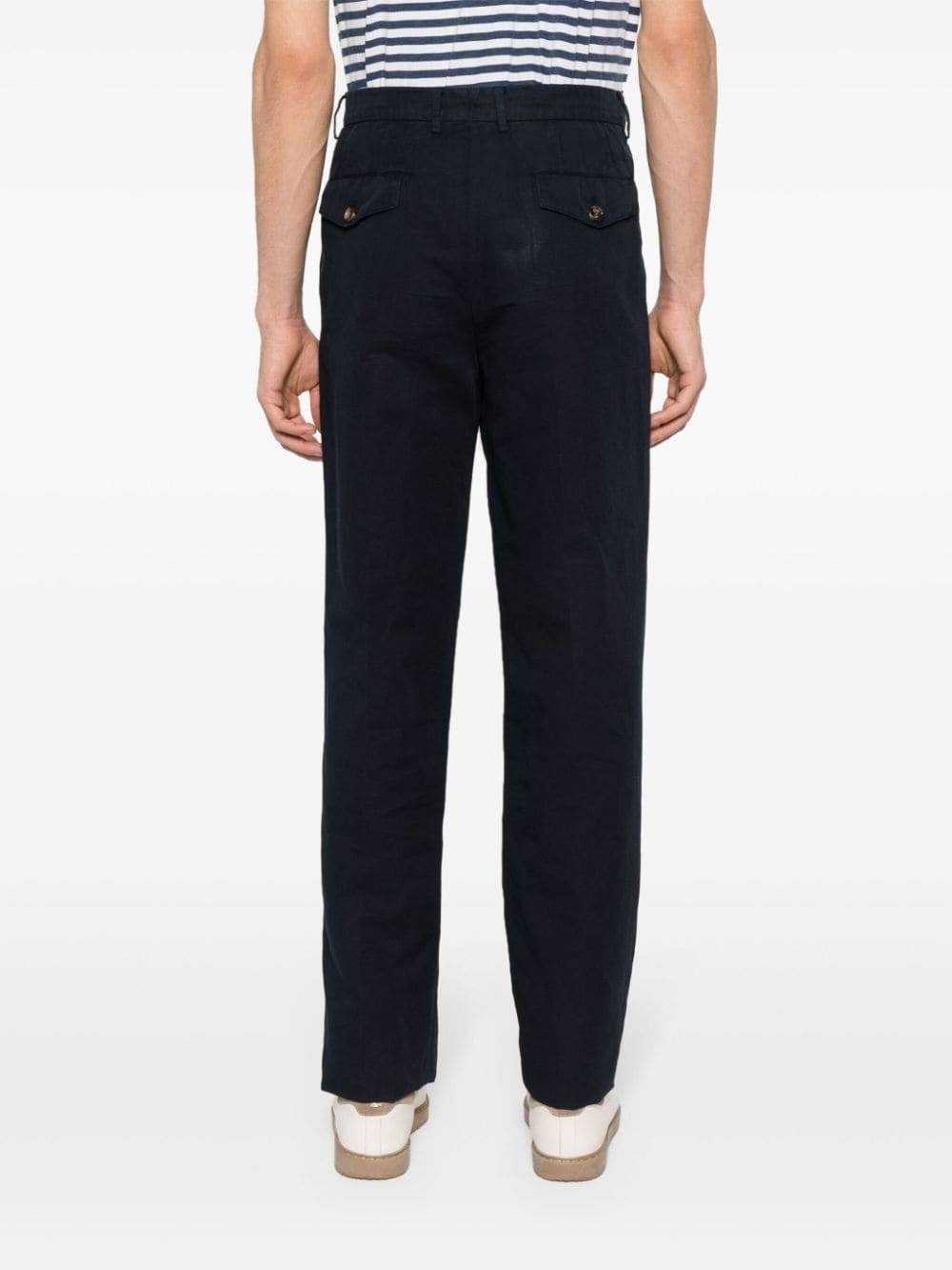 pleat-detail trousers - 4
