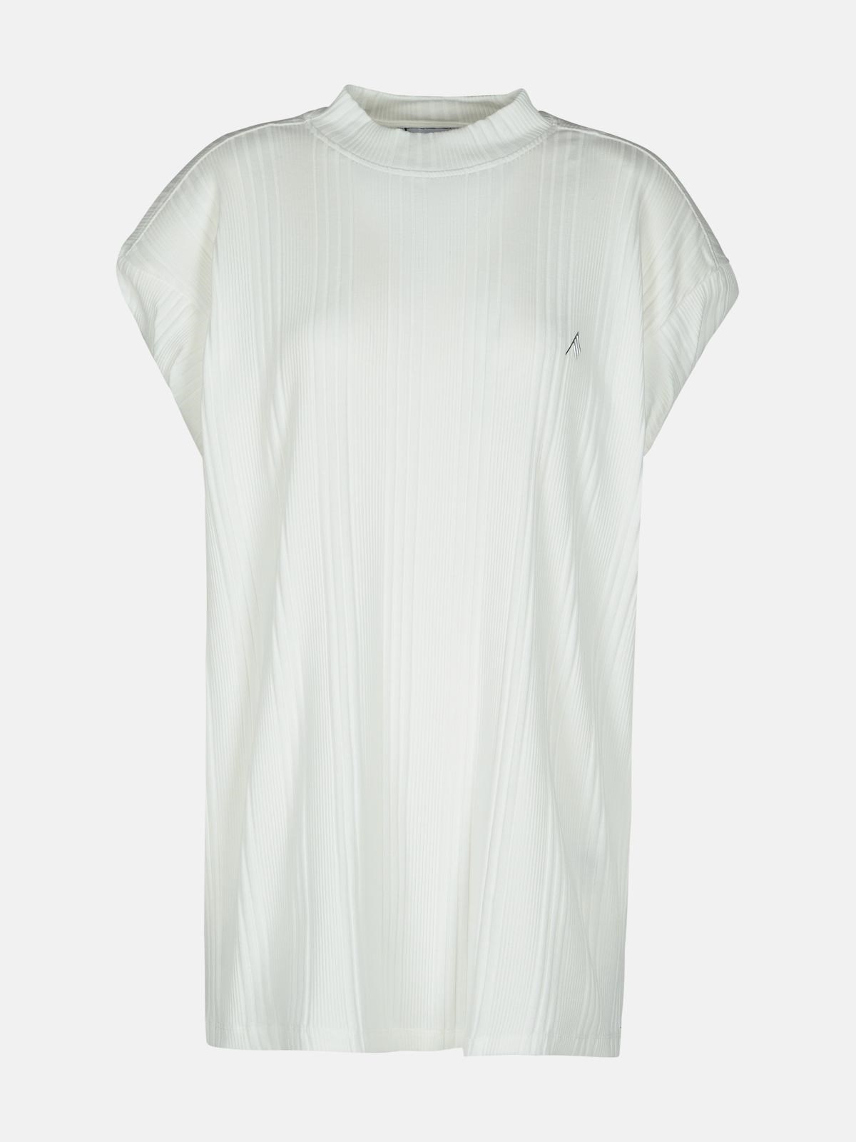 'LAURIE' WHITE COTTON T-SHIRT - 1