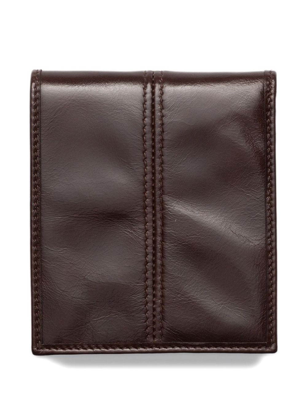 logo-plaque leather wallet - 2