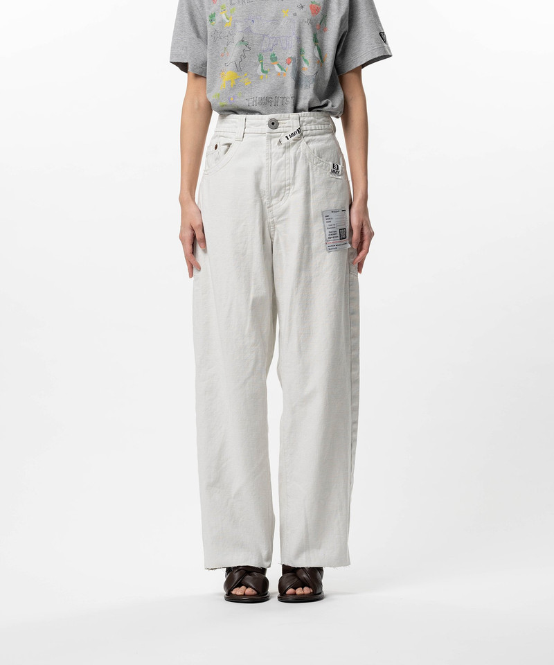 Amateur Sewn Like Wide Denim Pants 4