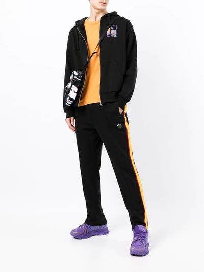 CLOT side-stripe straight joggers outlook