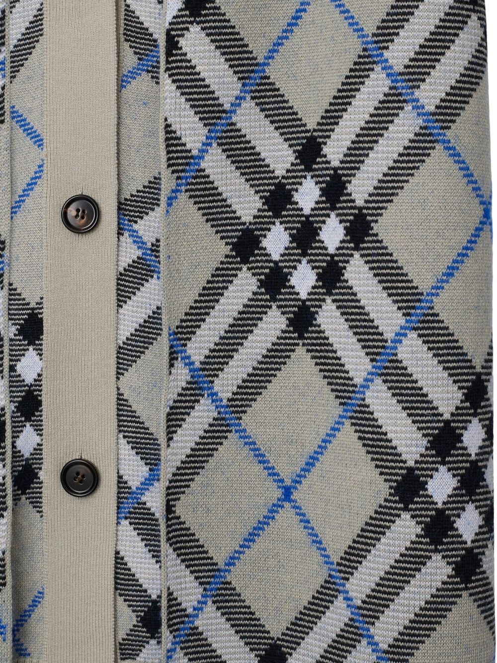 checked sleeveless cardigan and scarf - 5