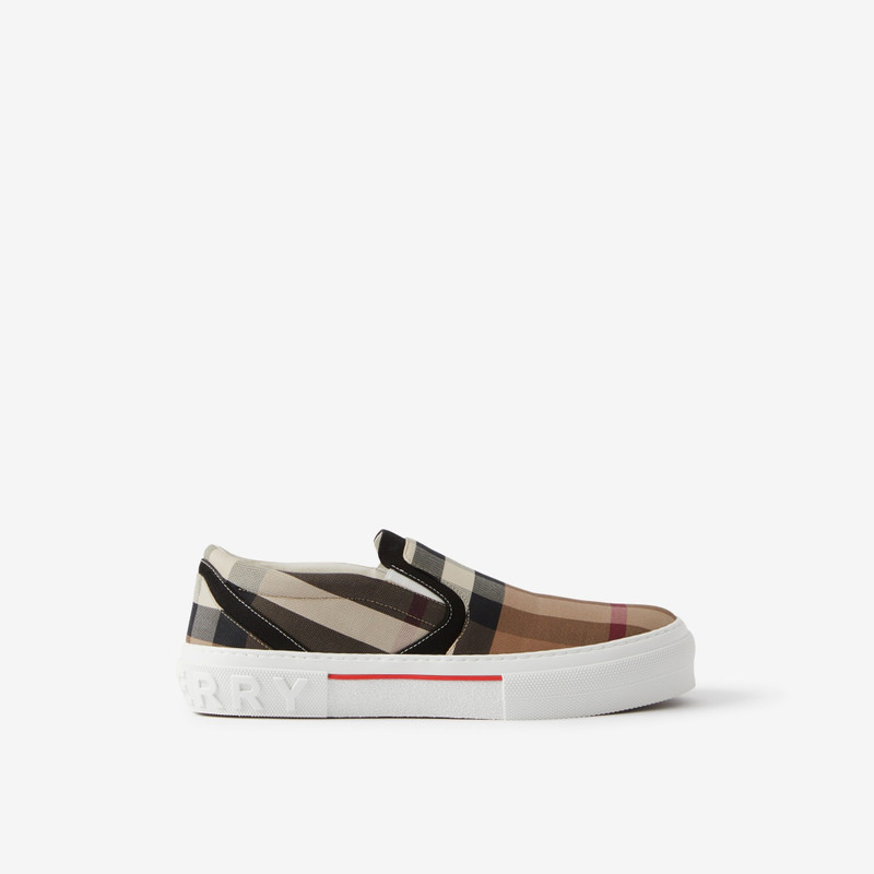 Check Cotton Sneakers - 1
