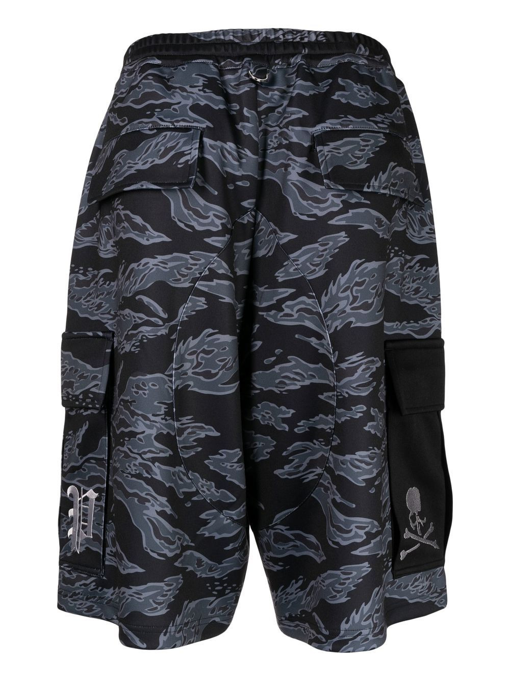 drawstring-waist cargo shorts - 2