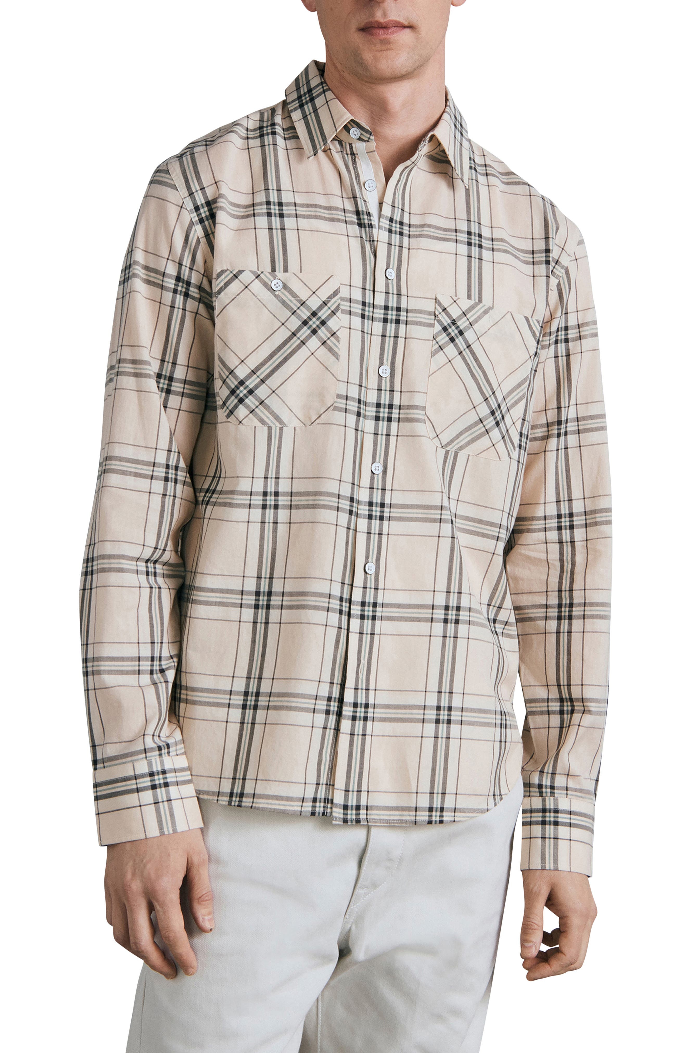 Gus Plaid Button-Up Shirtt - 1