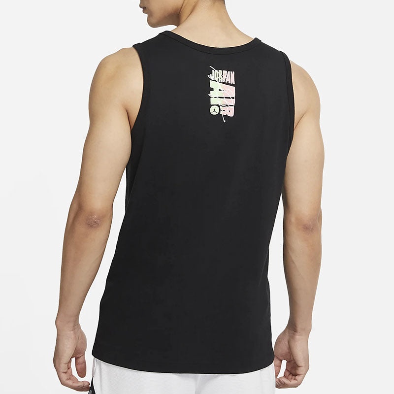 Men's Air Jordan Sport Dna Printing Casual Sports Running Black Vest CZ8296-010 - 6