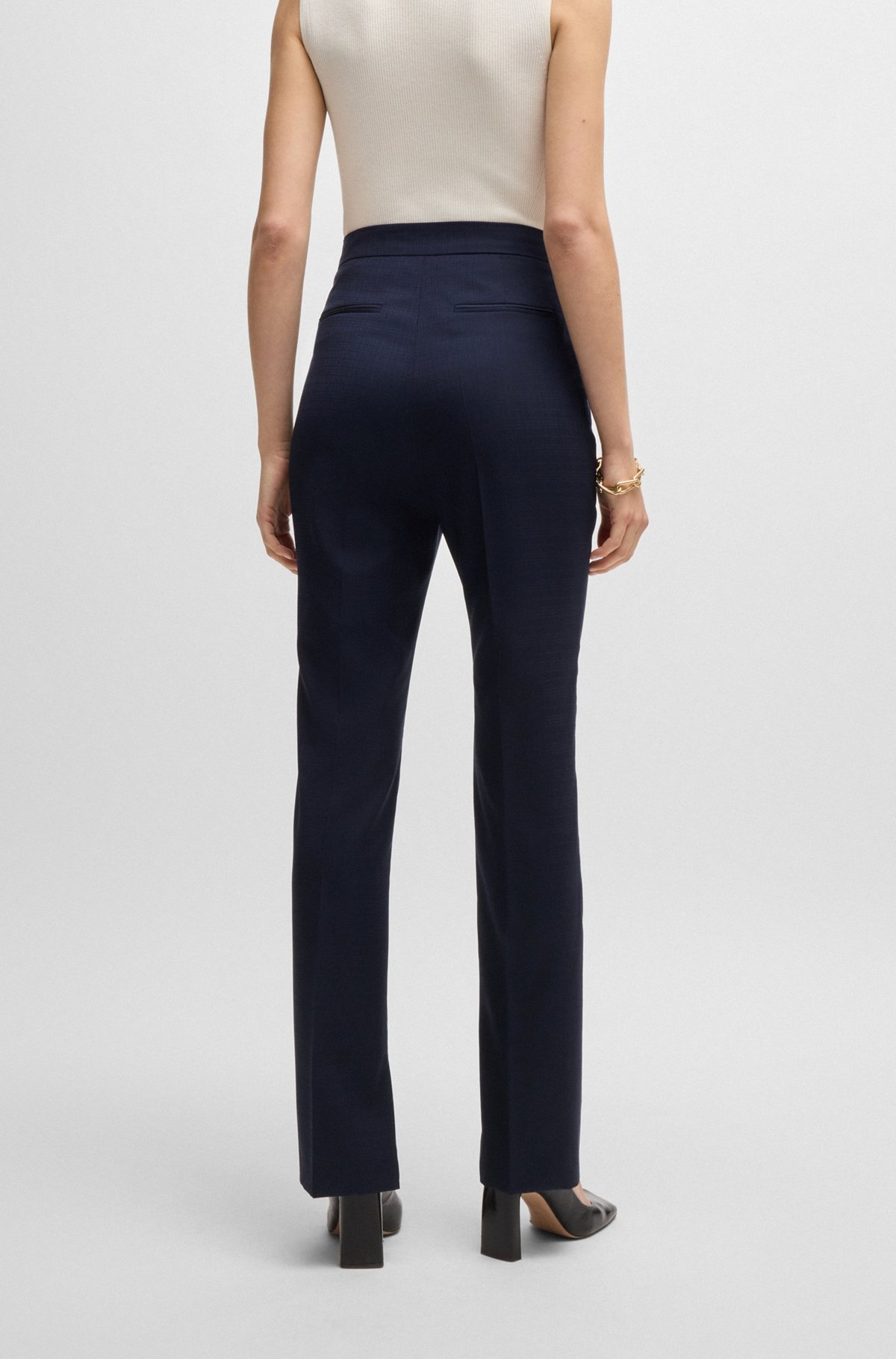 SLIM-LEG TROUSERS - 4