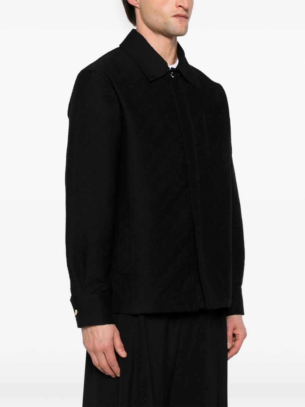 jacquard shirt jacket - 3