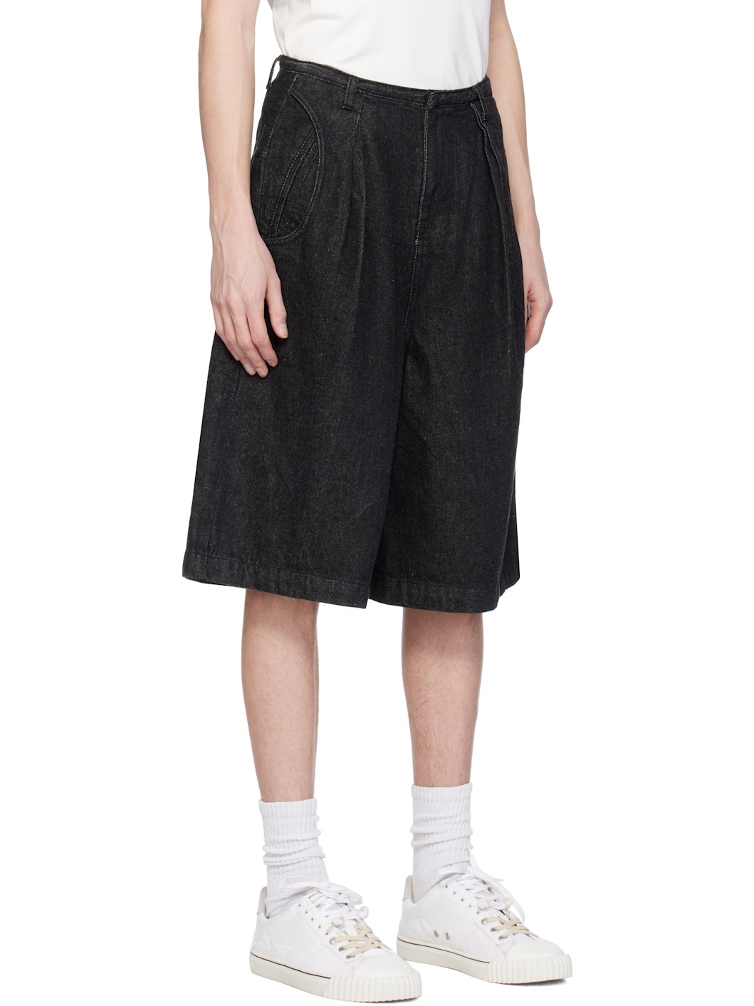 Black 0201 Denim Shorts - 2