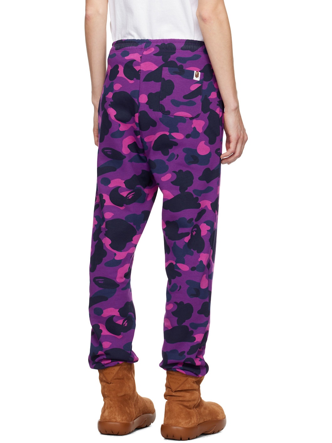 Purple Color Camo Sweatpants - 3