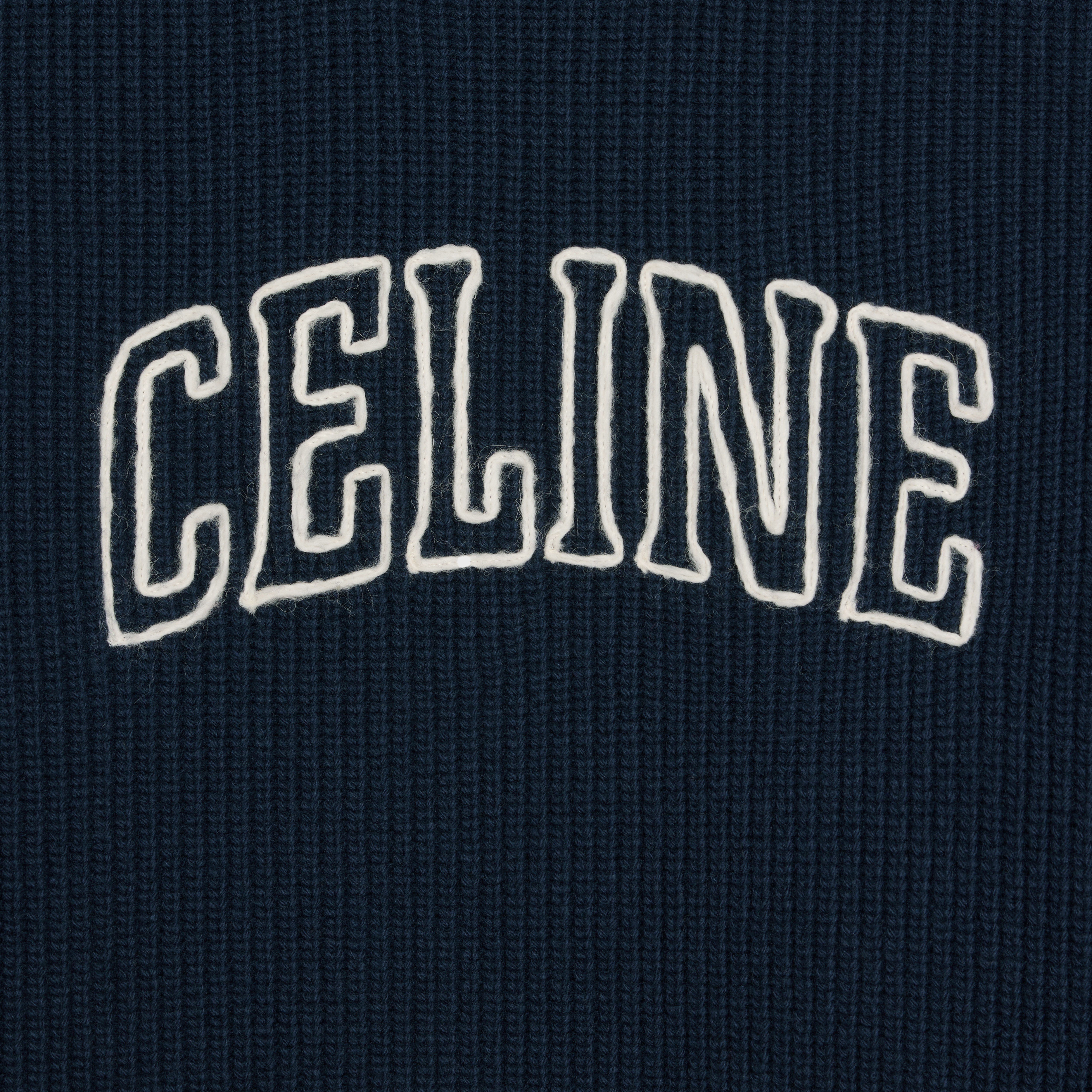 celine oversized sweater in ribbed wool - 4