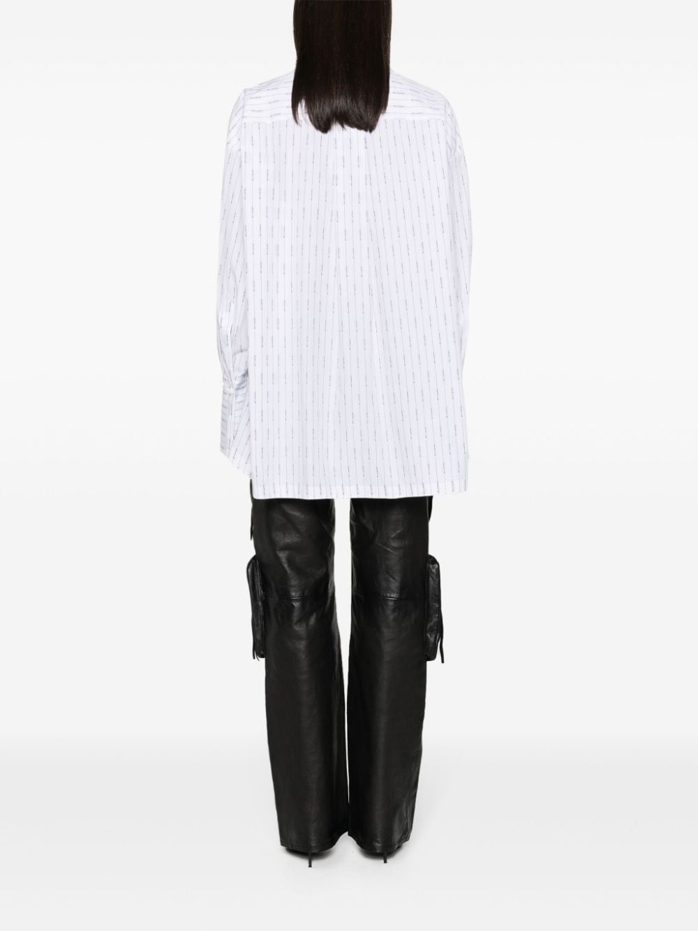 asymmetric striped shirt - 4