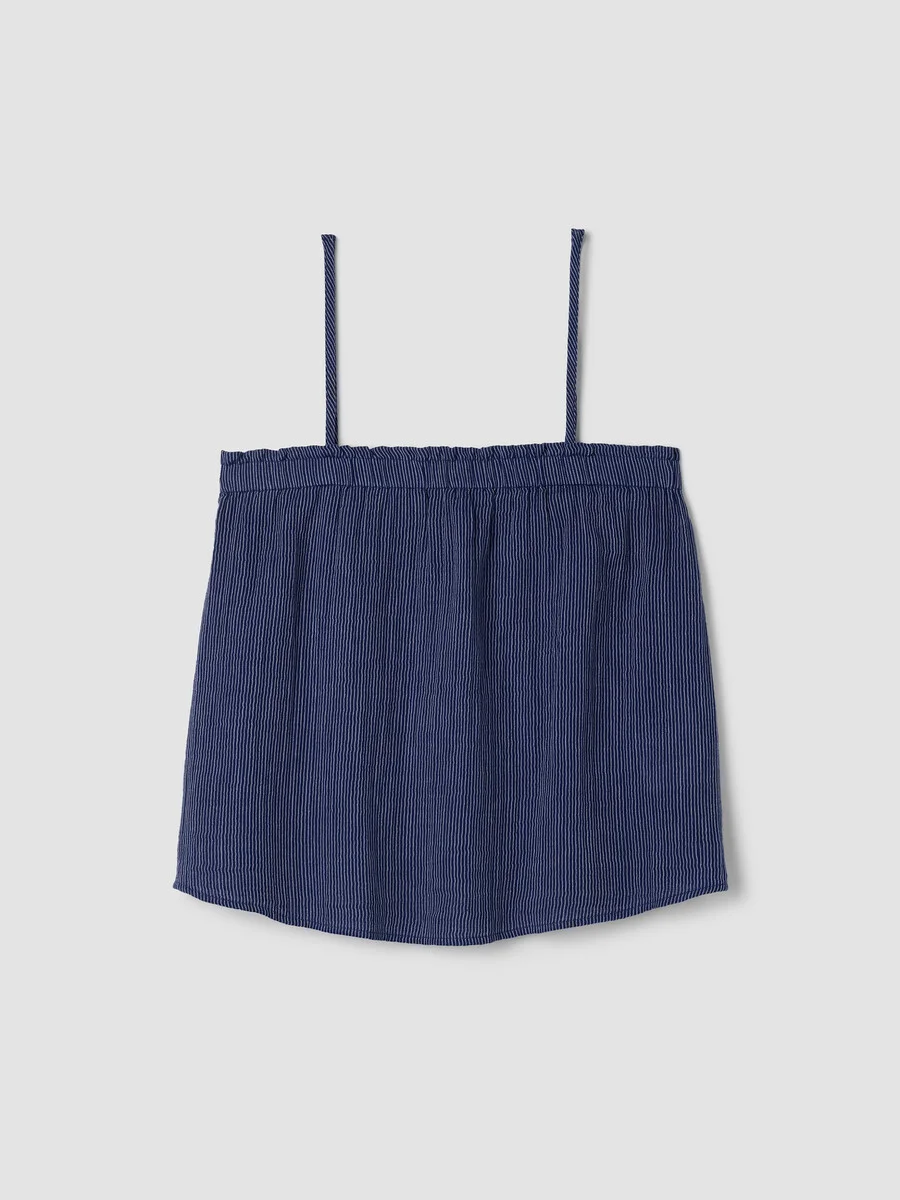 Striped Organic Cotton Gauze Cami - 1