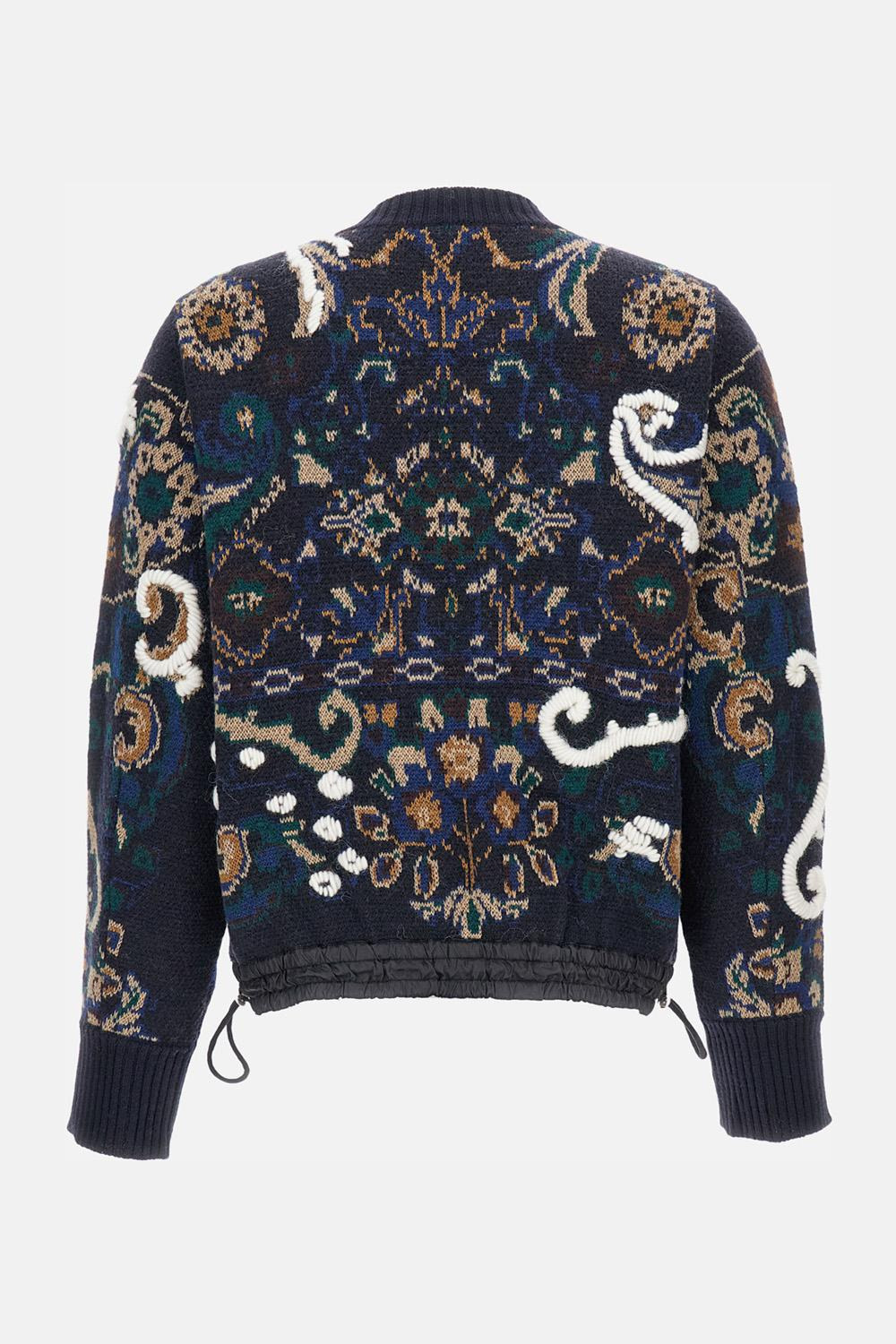 JACQUARD FLORAL PULLOVER - 2