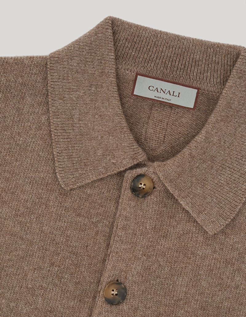 HAZELNUT WOOL-CASHMERE OVERSHIRT 5