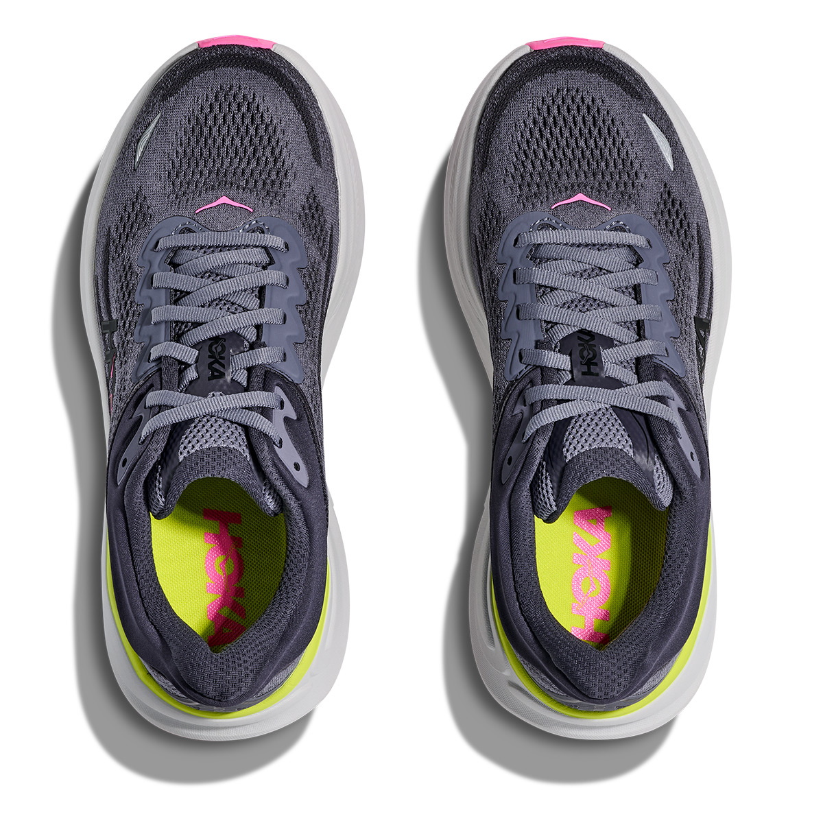 Hoka Bondi 9 Charcoal Grey - Grey Skies - 3