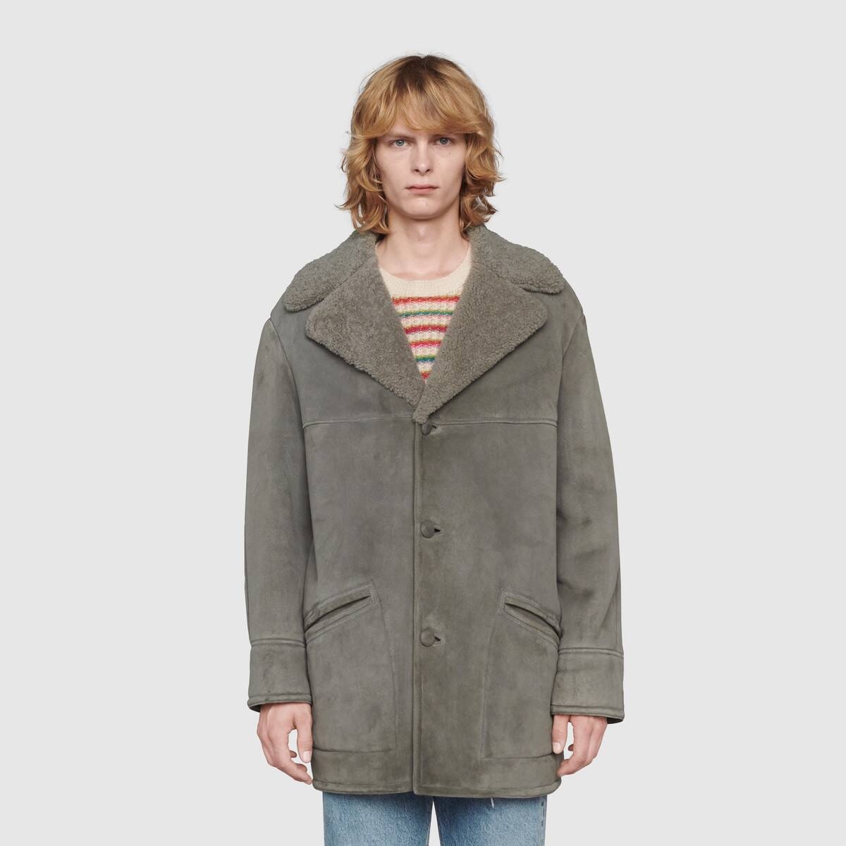 Curly shearling coat - 3