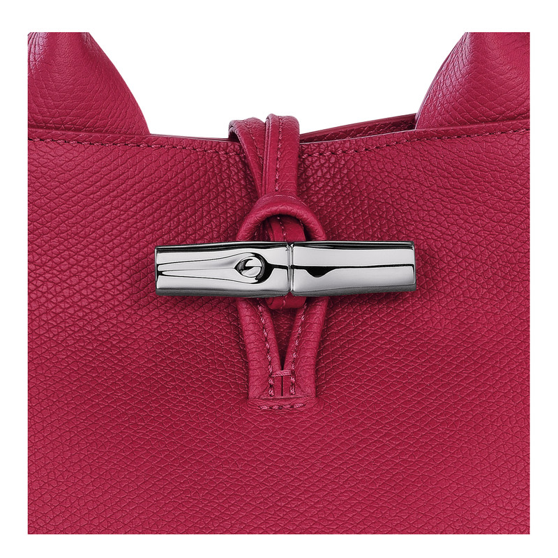 Le Roseau S Handbag Beetroot - Leather 3