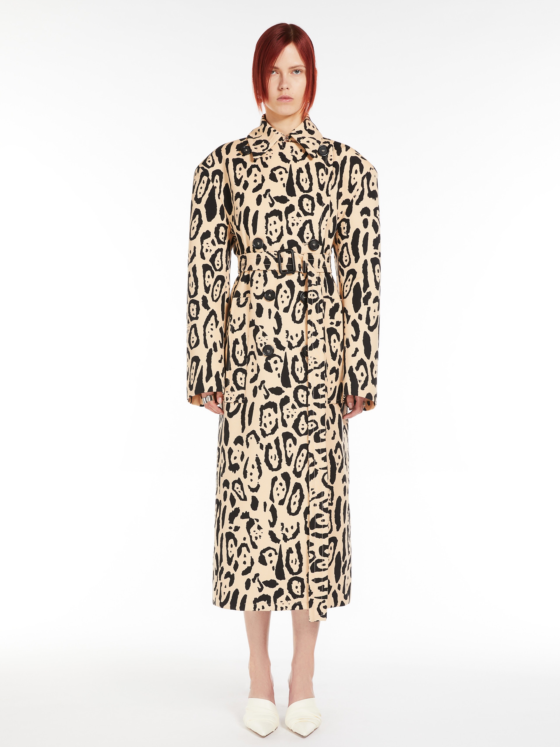 GREMBO Animal-print trench coat - 3