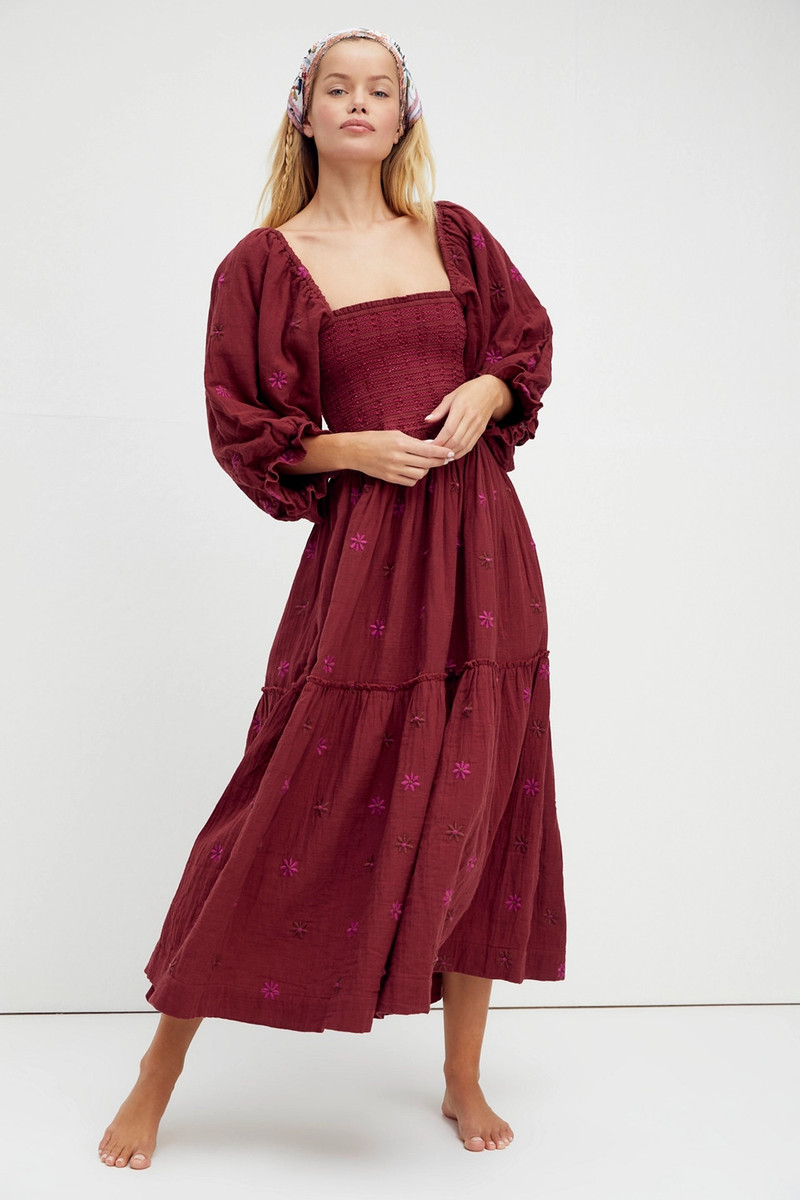 Dahlia Embroidered Maxi Dress 1