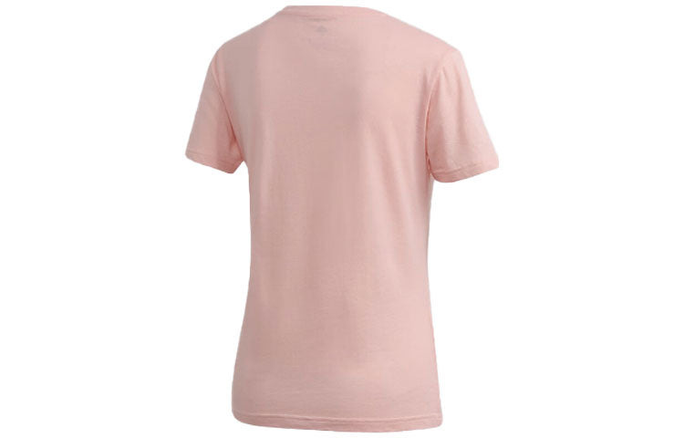 (WMNS) adidas Logo T-shirt 'Pink' FJ5013 - 2