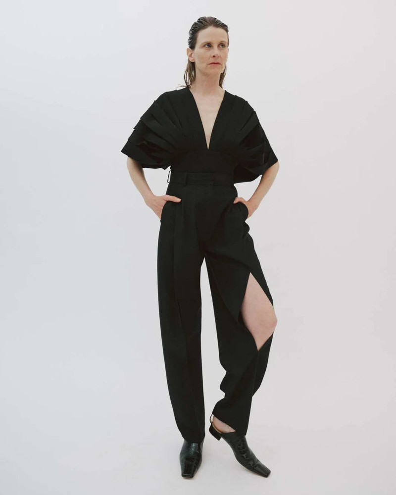 A.W.A.K.E. MODE PANTS WITH VERTICAL SLIT KNEES outlook