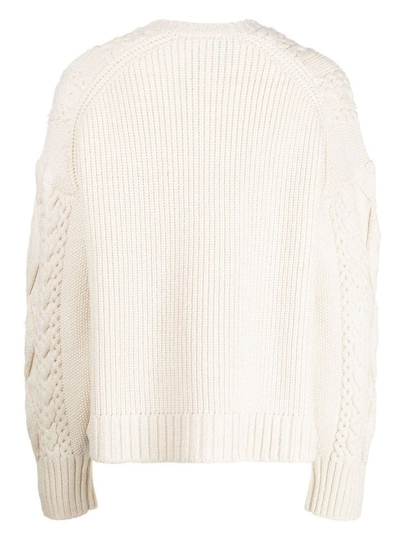 cable knit jumper - 2