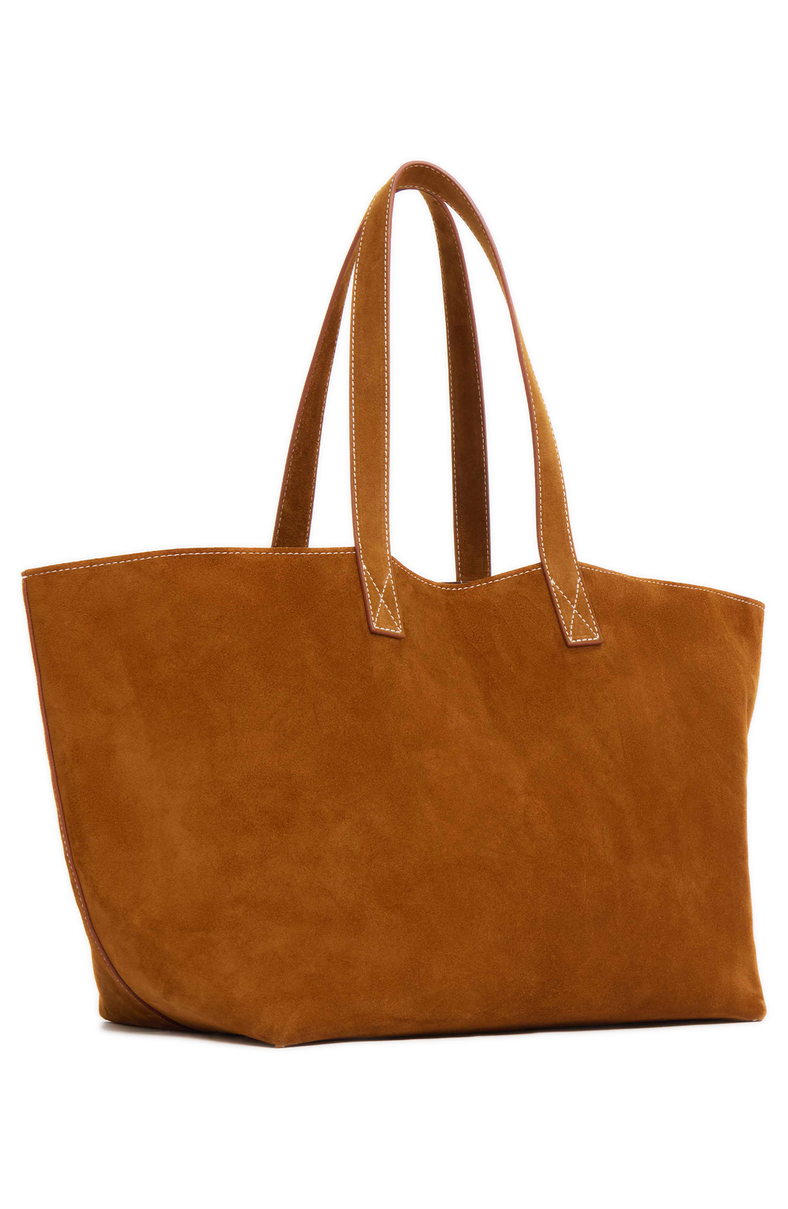 Mansur Gavriel Suede Tote in Saddle at Nordstrom - 2