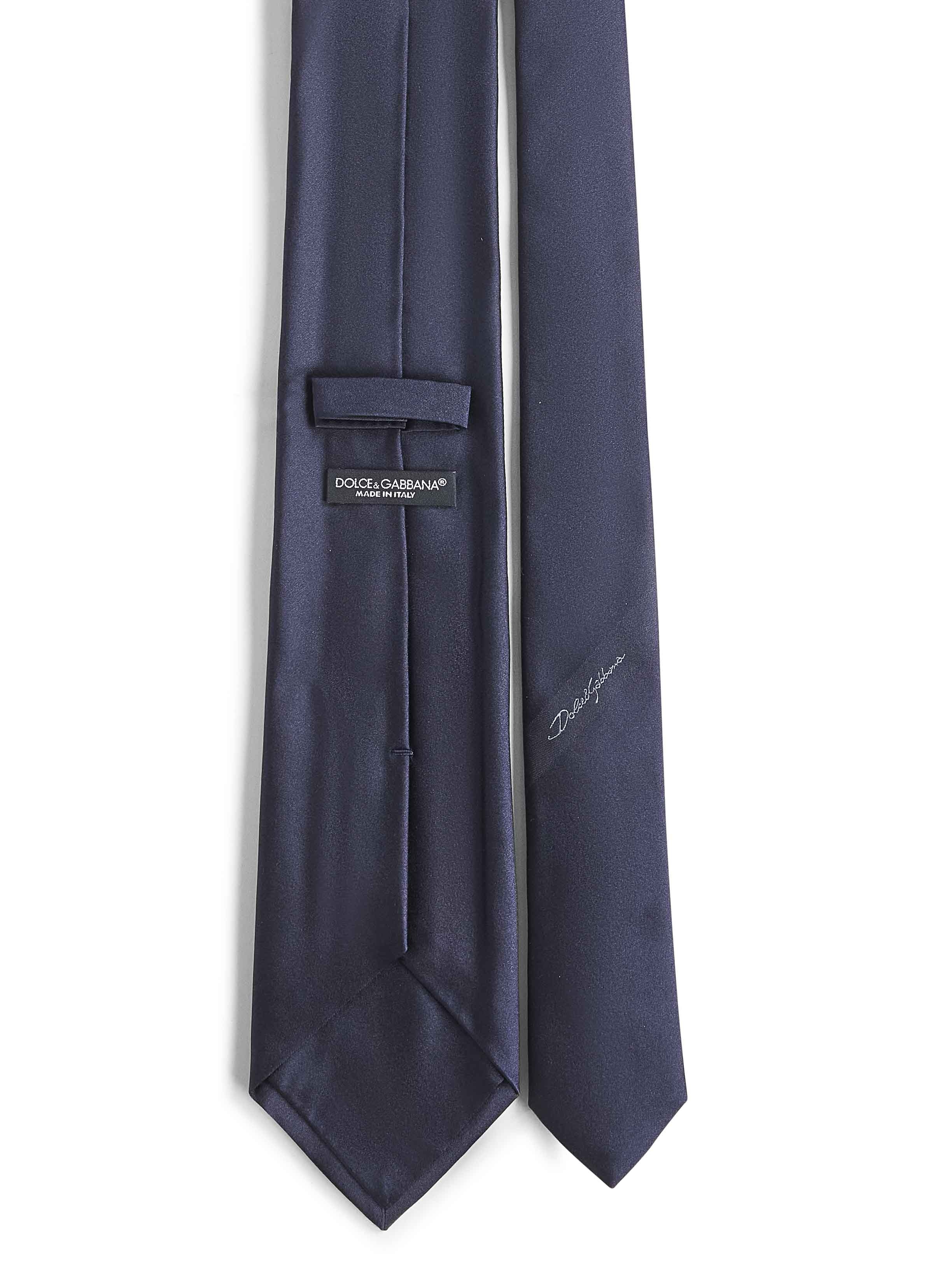 Blue silk Sicilia tie - 2