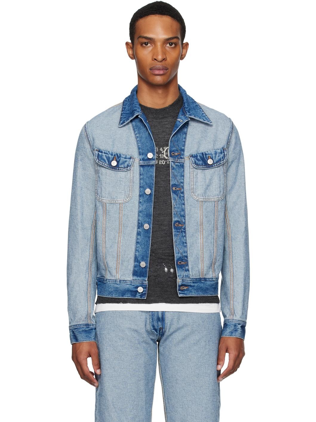 Blue Reversed Denim Jacket - 1