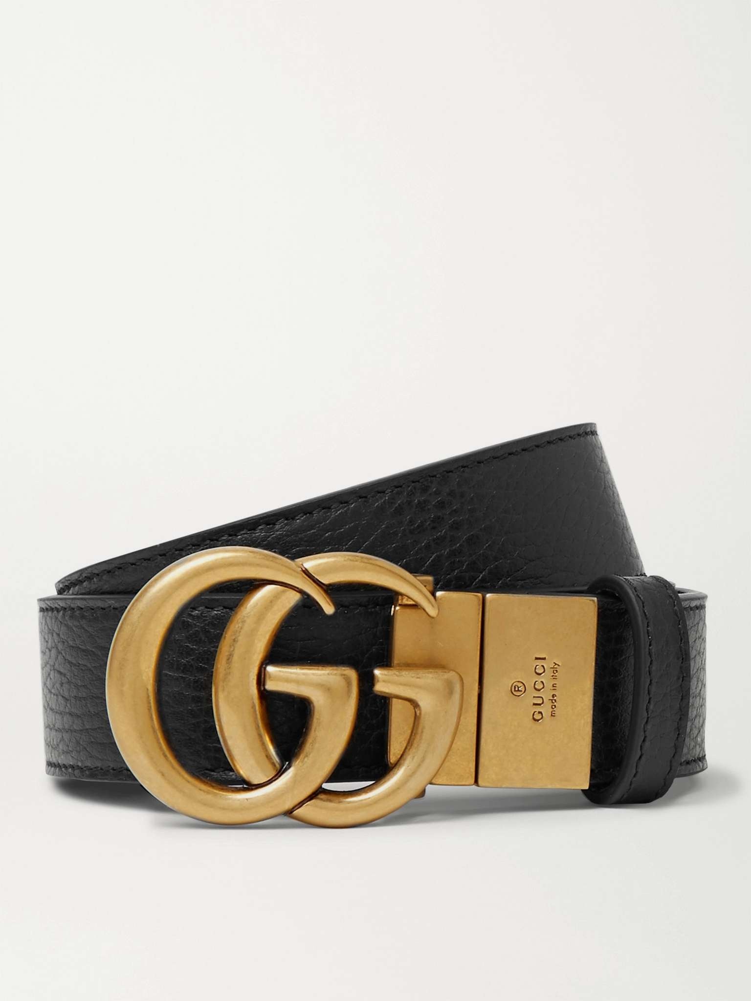 3.5cm Reversible Full-Grain Leather Belt - 1