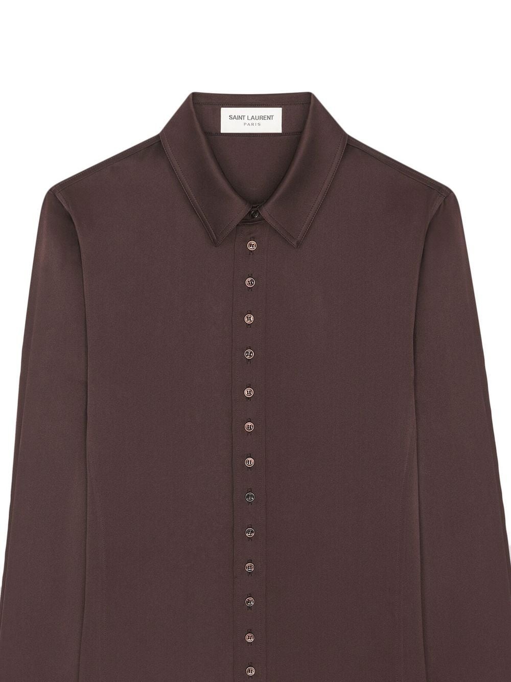 silk classic button-up shirt - 3