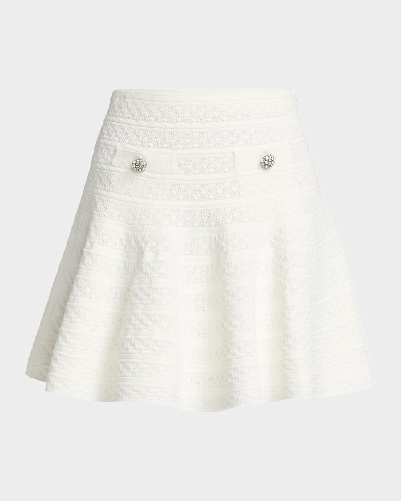 Broderie Denim Mini Dress 1