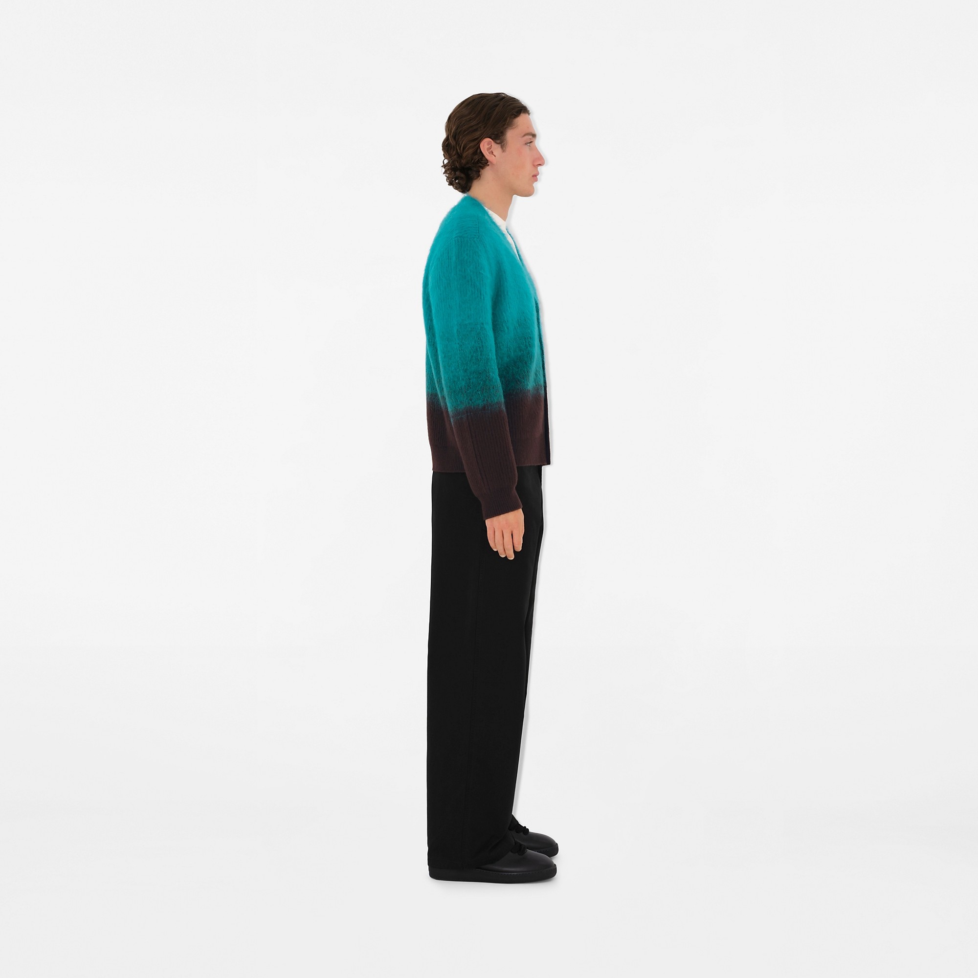 Wool Mohair Blend Cardigan - 3