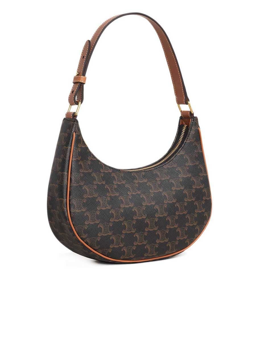Ava Bag in Triomphe Canvas and Calfskin in Tan - 2