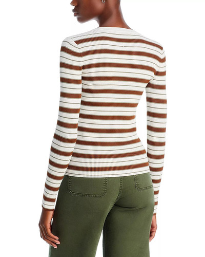 FRAME Striped Ribbed Sweater outlook
