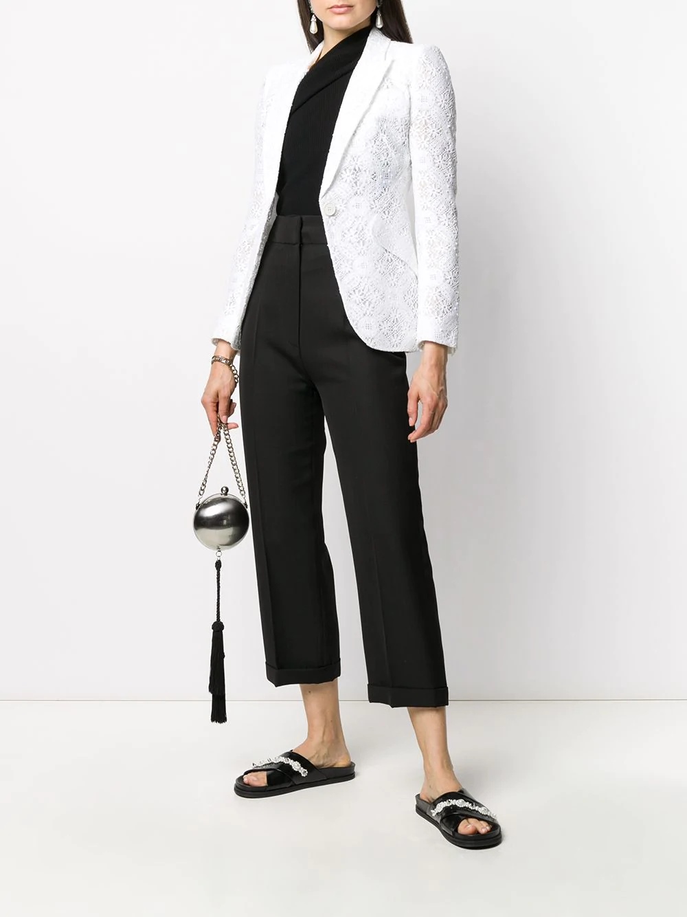 broderie anglaise blazer - 2